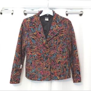 Mist Felted Yarn Dress Jacket Lined Short Casual Coat Wool Blend Longsleeve